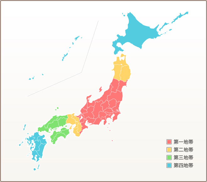 ゆうパック地域地図